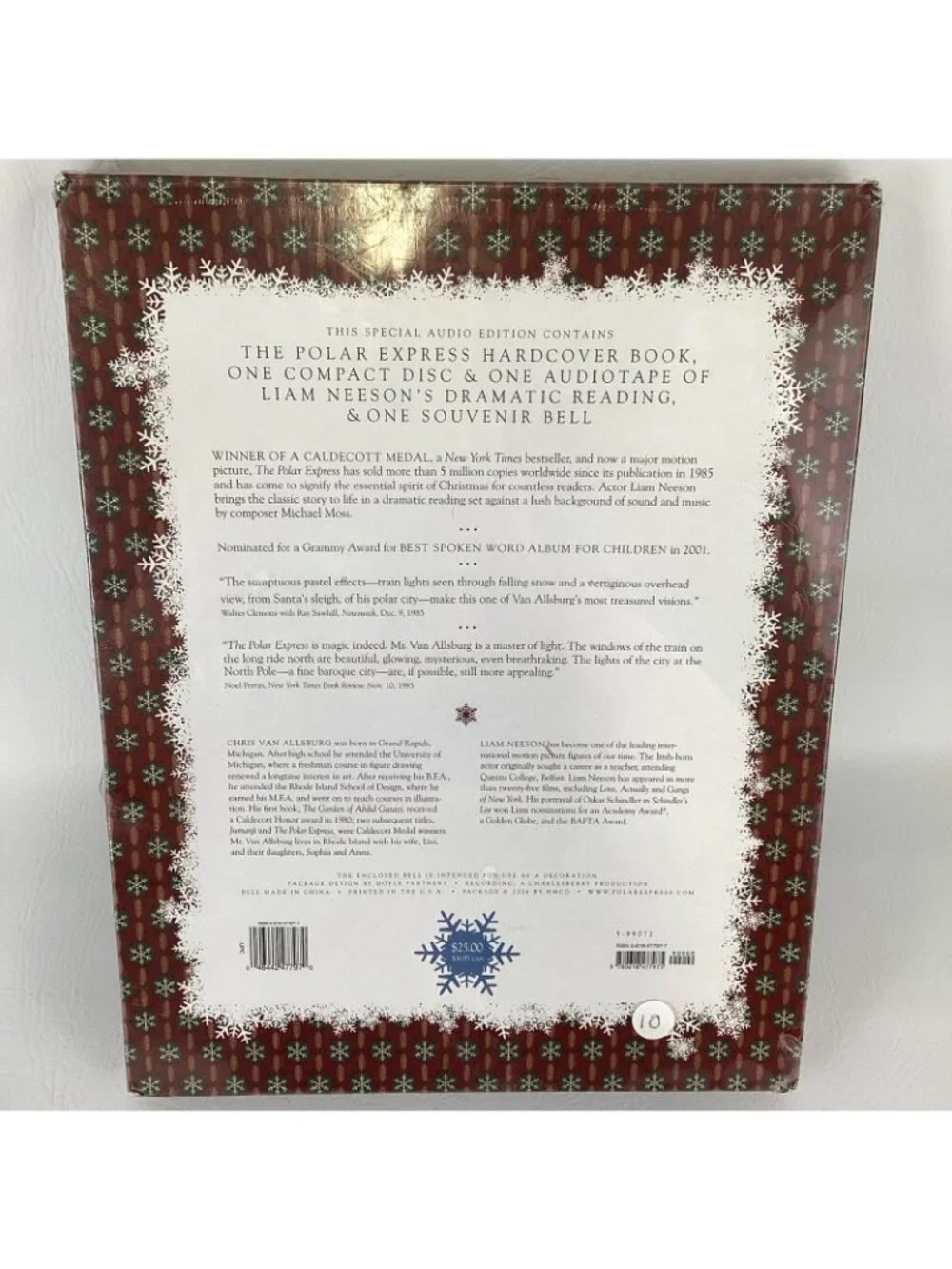 The Polar Express Gift Set Edition Hardcover Book CD Tape Souvenir Sleigh Bell - Picture 3 of 6